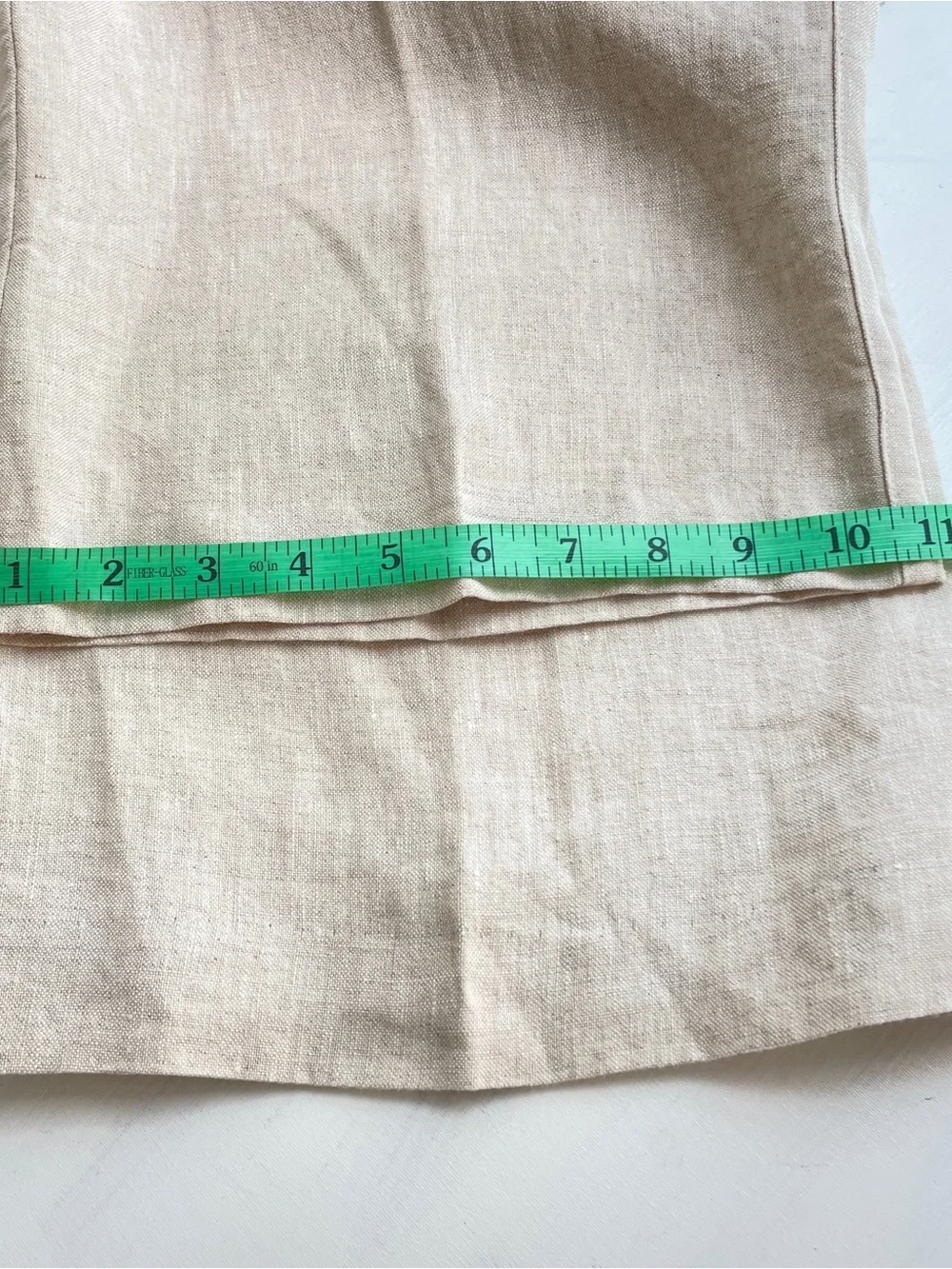 Chicos Linen Ankle Pants Womens 3  XL Neutral Relaxed Minimalist Casual Coastal